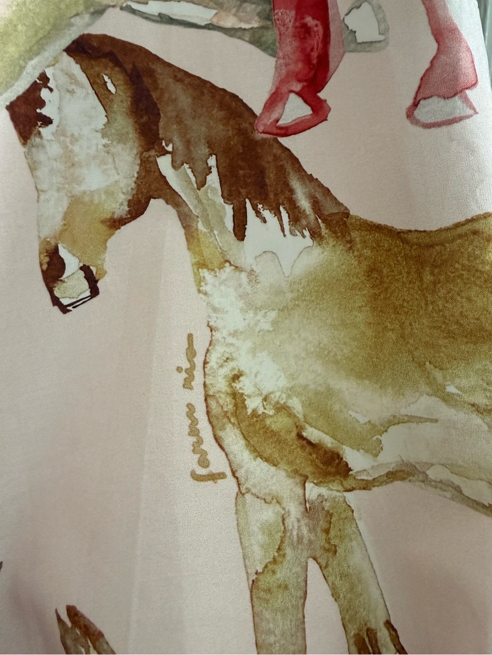 FARM Rio Rose Wild Horses Long Sleeve Mini Dress - Picture 2 of 10